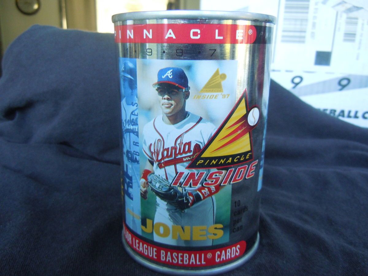 1997 Andruw Jones Pinnacle Cards in a Can   New Unopened Can