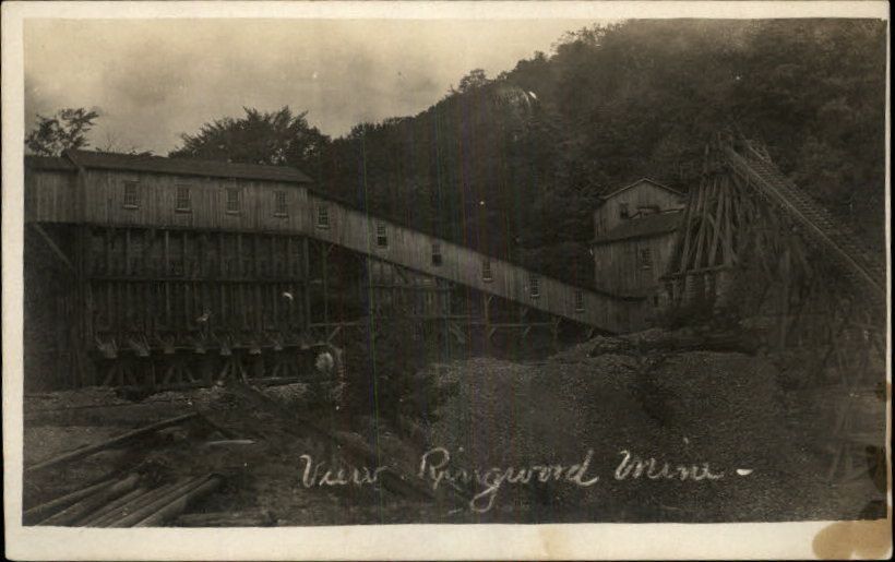 Ringwood NJ Mine Mining Equipment c1910 RPPC