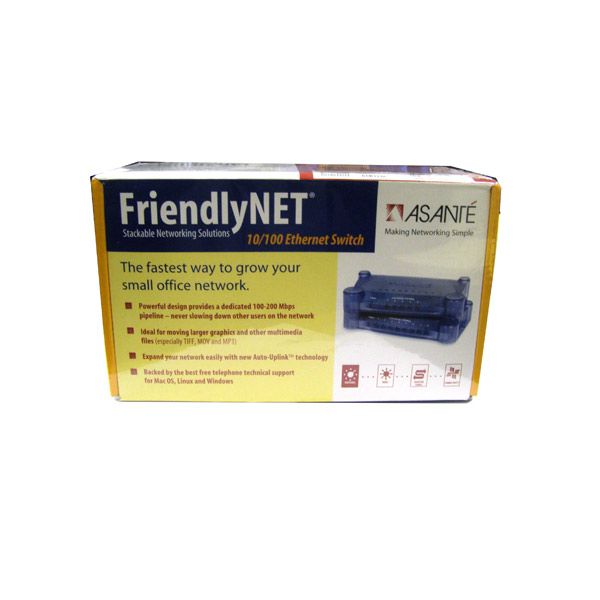 asante friendlynet 5 port 10 100 ethernet switch