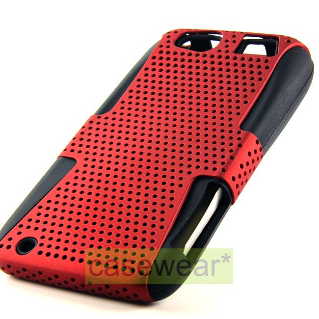   PERFORATED HARD CASE GEL COVER FOR MOTOROLA ATRIX HD MB886 AT&T NEW