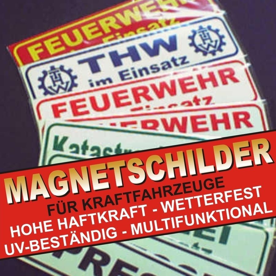 Kfz Schild Magnetisch Baustellenfahrzeug Bauleitung U V A Schilder 