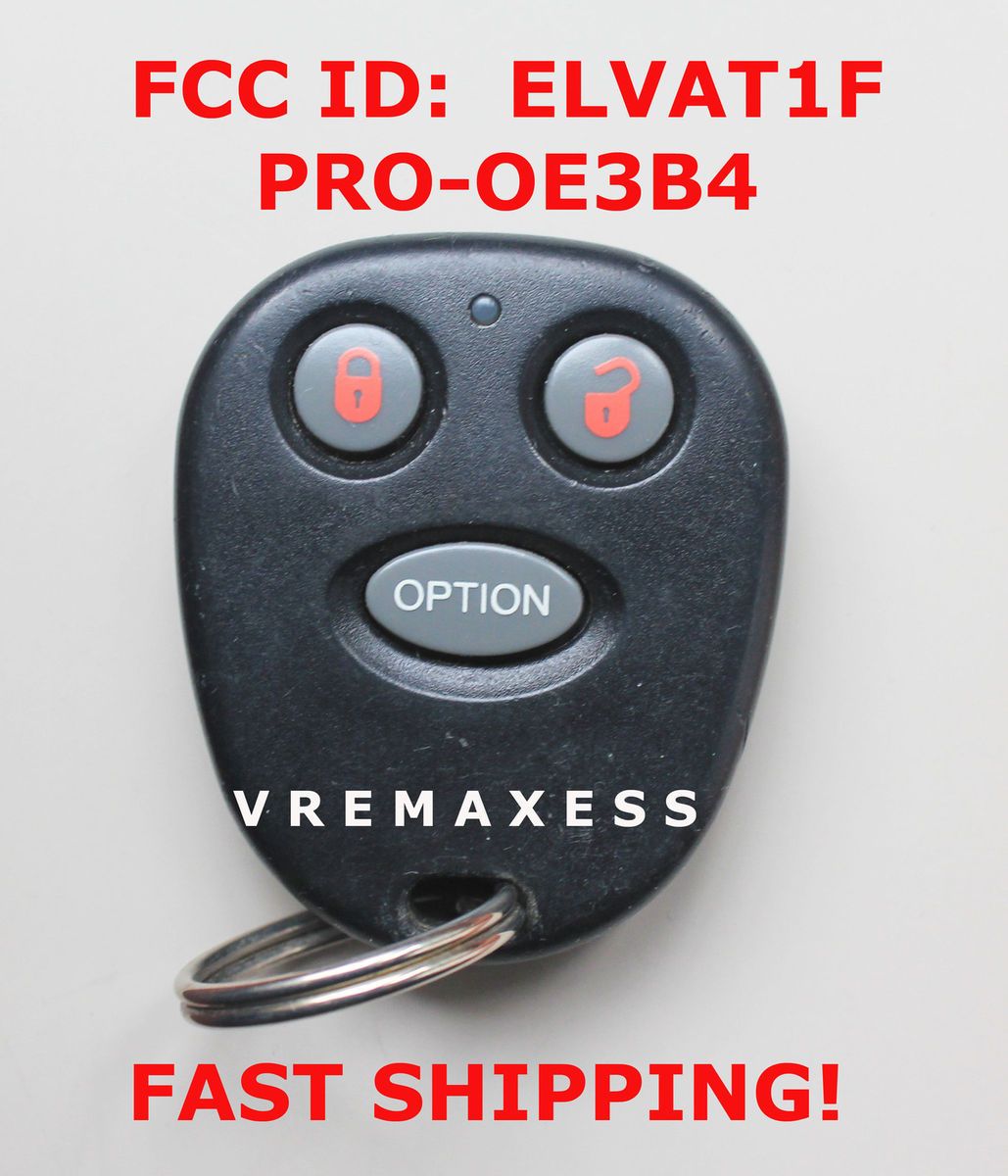   SHIP PURSUIT PRESTIGE AUDIOVOX Keyless Entry Remote ELVAT1F PRO OE3B4