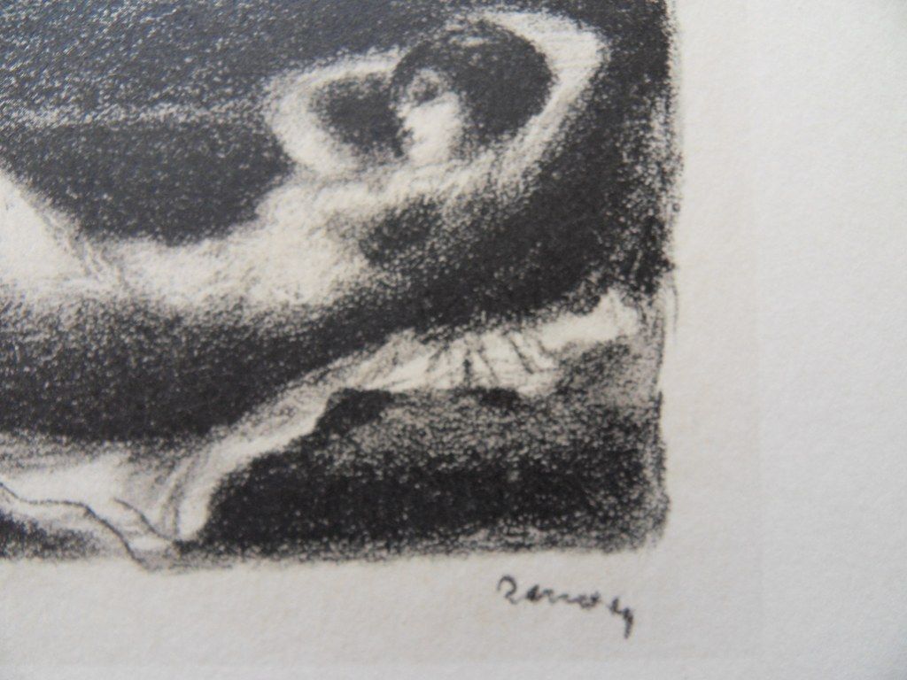 Renoir RARE Lithographie Originale Signee Mourlot 1951