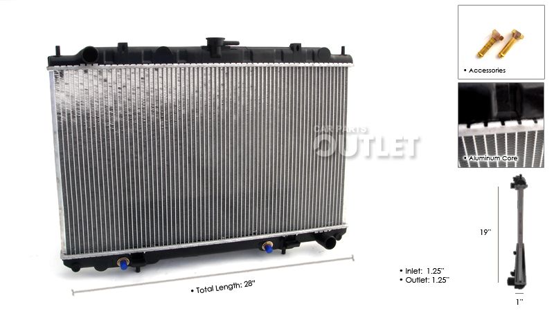   V6 3 0L A T Radiator Infiniti I30 New 1999 2000 2001 Auto