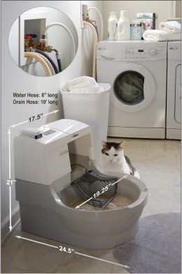 Great Condition Automatic Cat Genie 120 Litter Box EXTRAS Warranty 