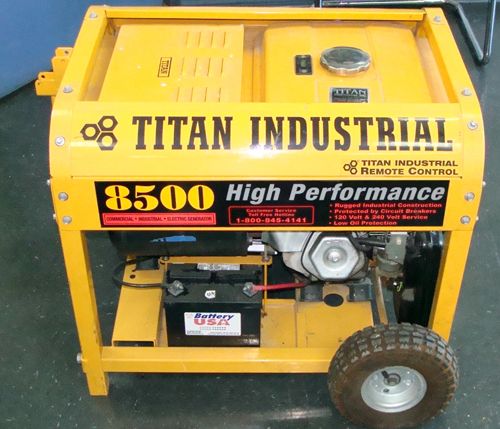 MODEL TG 8500 REMOTE CONTROL INDUSTRIAL GENERATOR