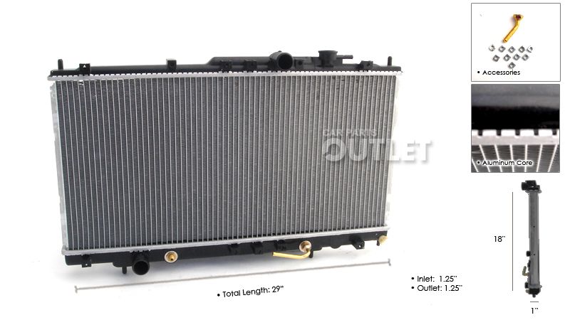 Sebring Eclipse Stratus Coupe 2 4 L4 Radiator New 01 06