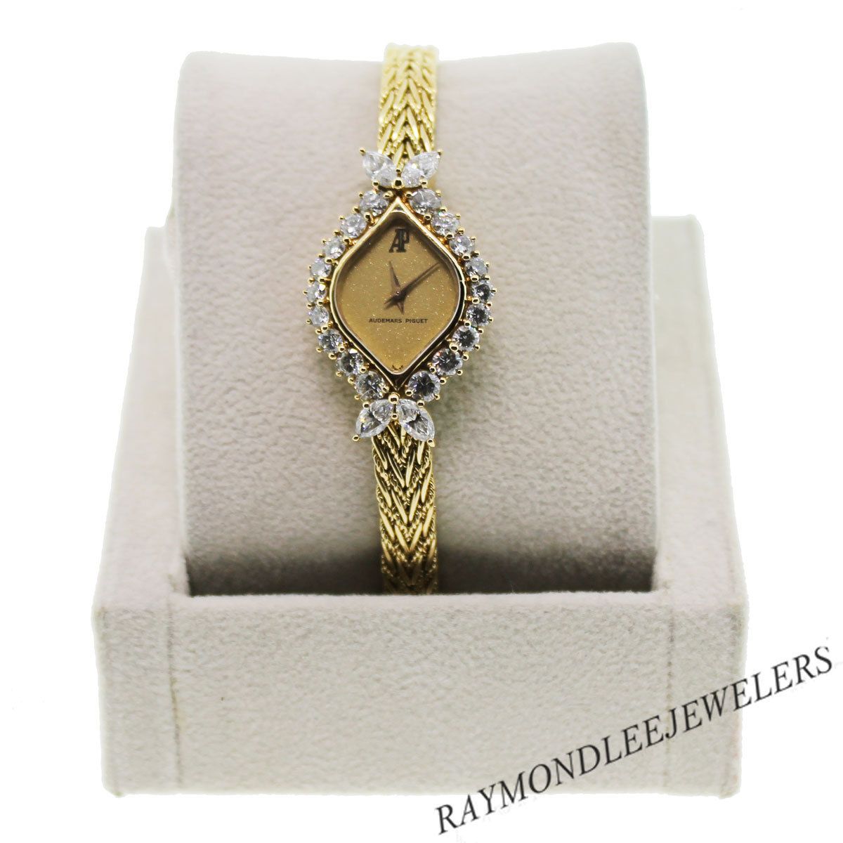 Vintage Ladies Audemars Piguet 18K Yellow Gold and Diamond Watch