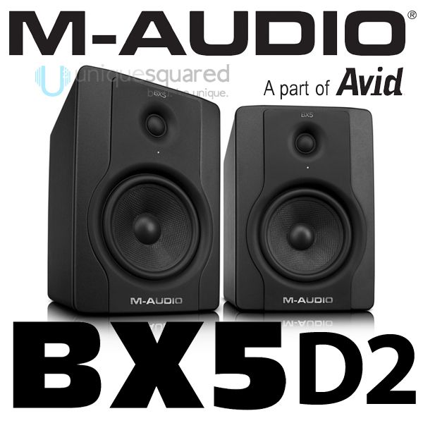 Audio BX5 D2 5 Active Powered Studio Monitors Pair Replaces BX5A 