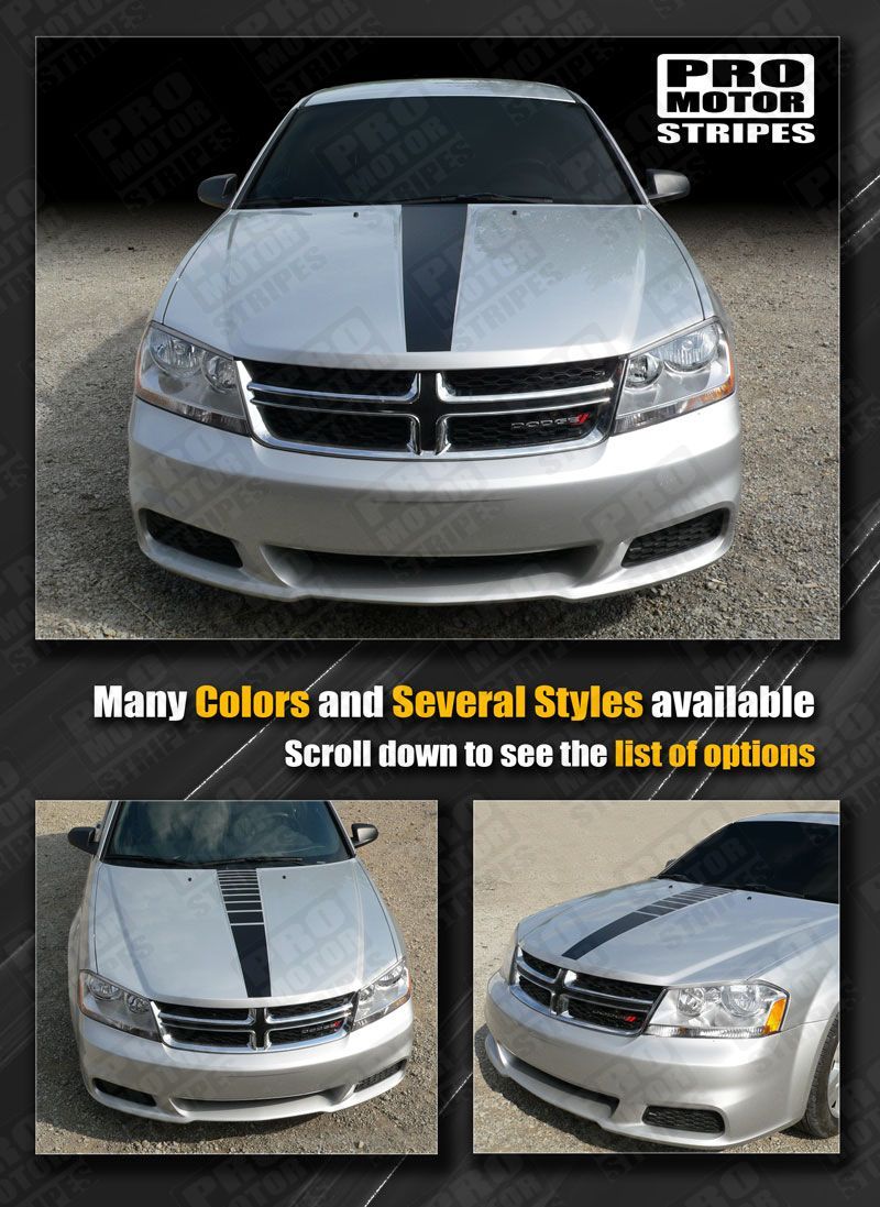 Dodge Avenger Hood Center Accent Stripe 2008 2009 2010 2011 2012 2013 