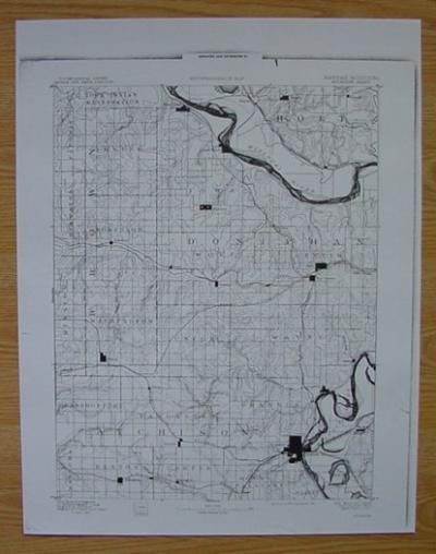 ATCHISON, TROY, WINTHROP, KANSAS, 1885 TOPO MAP