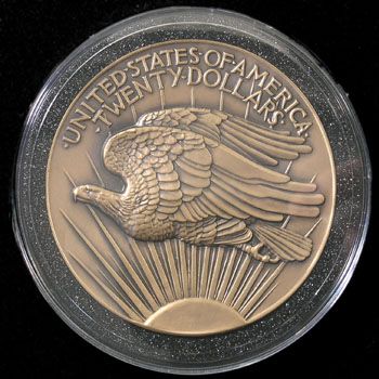 2009 Saint Gaudens 3 Bronze Double Eagle Commem Medal