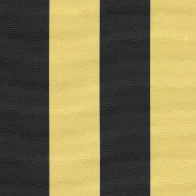   S72 Sunny Yellow Black Awning Stripe Outdoor Fabric Famous Make