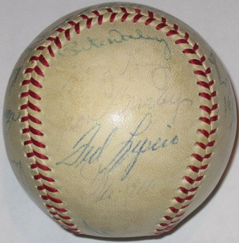 Ted Williams 1959 Red Sox Team Autograph Baseball JSA LOA Boston HOF 