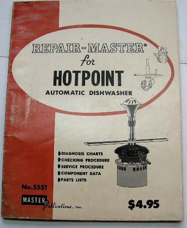    MASTER BOOK FOR HOTPOINT AUTOMATIC DISHWASHERS MANUAL DIAGRAMS PARTS
