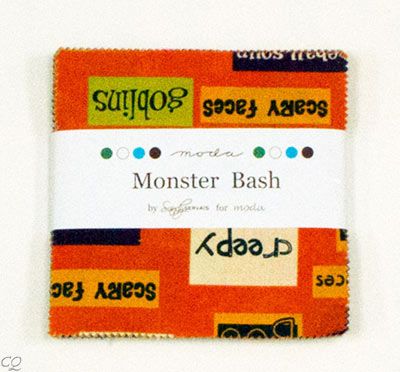 Sandy Gervais Monster Bash Charm Pack 42   5 Inch Squares