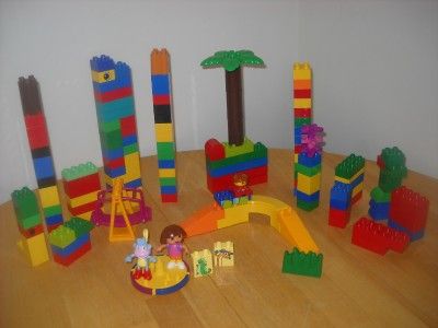   Duplo Dora Boots Playground Tree Blocks Lot Swiper Issa Blok