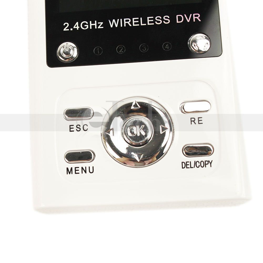 4GHz 2 5 TFT LCD Portable Baby Monitor Receiver AV Output Wireless 