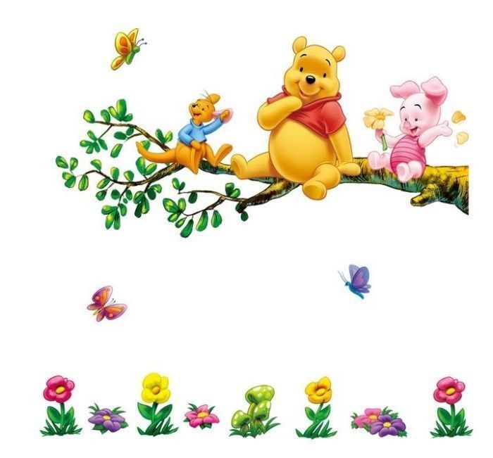   Piglet Friends Kids Nursery Baby Room Play Wall Stickers Decals