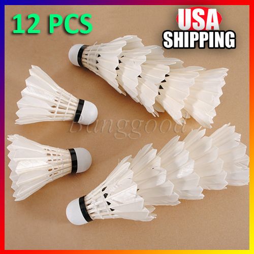   GOOSE Feather Shuttlecocks Birdies Badminton Ball Game Sport