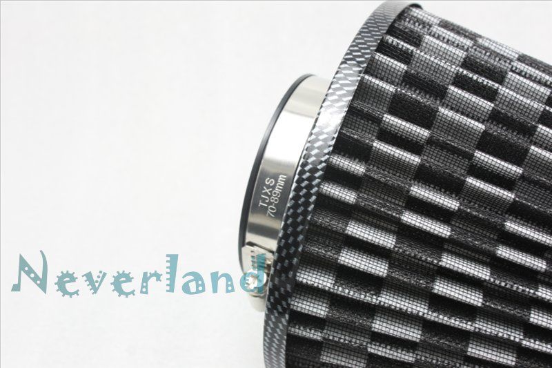Car Truck SUV Universal 3” 75mm High Flow Air Intake Cone Filter 