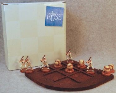 Russ Yesterdays Ballgame Baseball Tic Tac Toe Game Set MIB