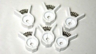 Round Bread and Bagel Bag Spring Closure Clips 6 Clips