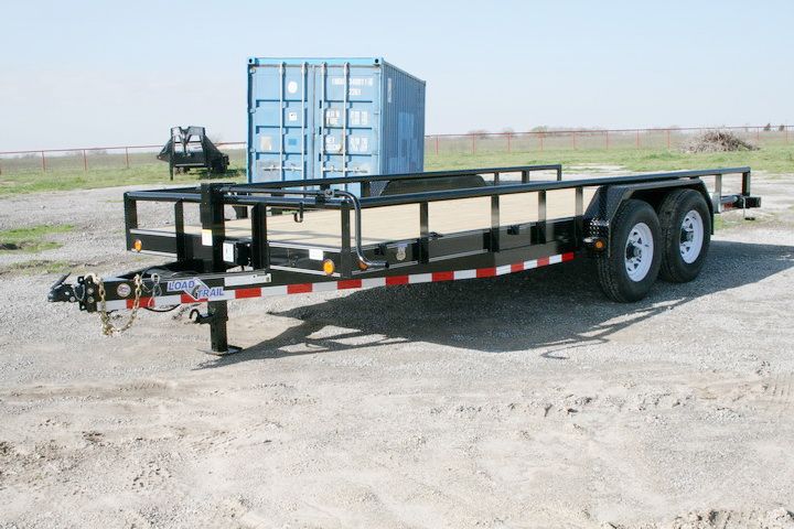 New 18 Bumperpull Equipment Lowboy Trailer w 7K Axles