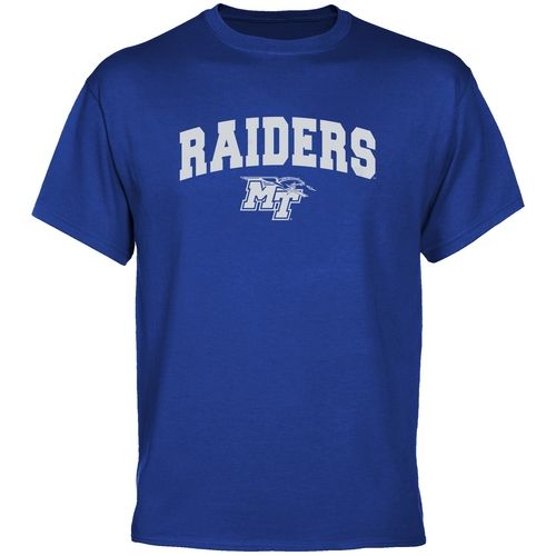 Middle Tennessee State Blue Raiders Royal Blue Logo Arch T shirt