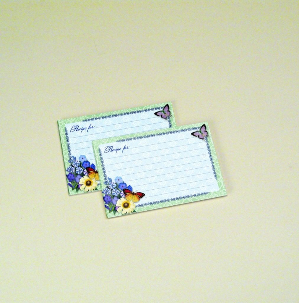   Gardens 4 x 6 Lined Recipe Cards 36 Ct Pkg Barbara Anderson