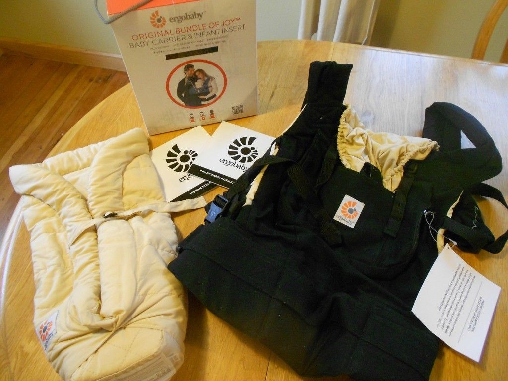 New Original Ergo Bundle of Joy Baby Carrier Infant Insert Black Camel 