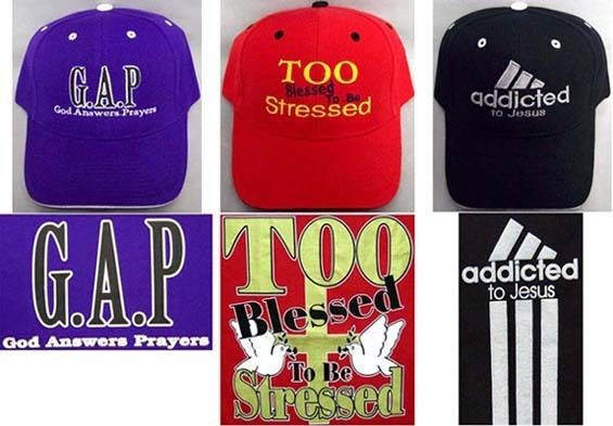 Wholesale Lot 6 Packs Christian T Shirt Cap Sets Assorted Styles 