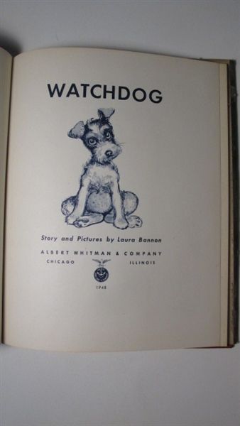 1948 Watchdog by Laura Bannon Mexico Village Dog 1st in DJ Scarce 