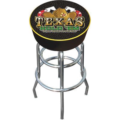 Bar Stool Texas Hold Em Logo Model TXH1000