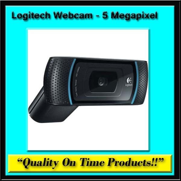 New Logitech B910 Webcam 5 Megapixel USB 2 0 Autofocus Pro 720P Black 