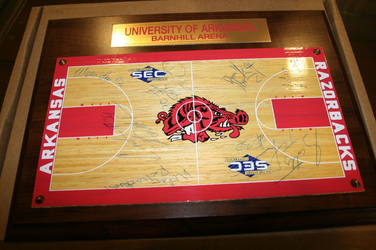    Razorbacks national championship Signatures replica Barnhill Arena