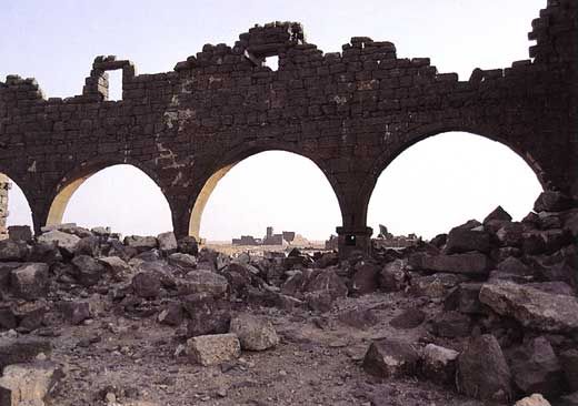 the byzantine barracks at umm al jimal