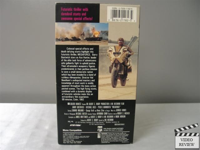 Megaforce VHS Barry Bostwick Michael Beck Hal Needham 086162118234 