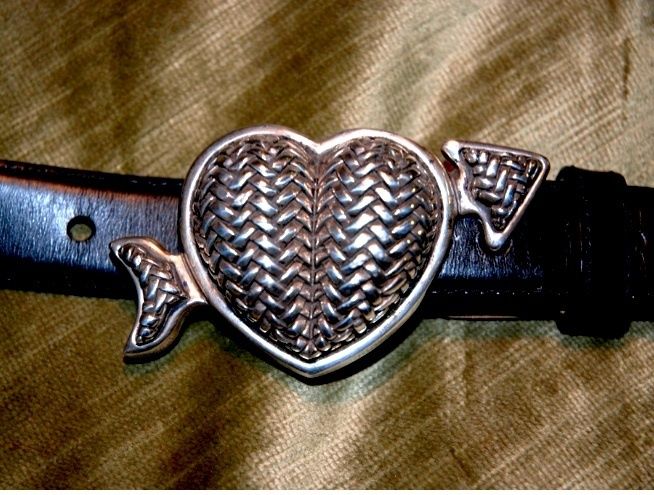 Barry Kieselstein Cord Heart Buckle and Belt