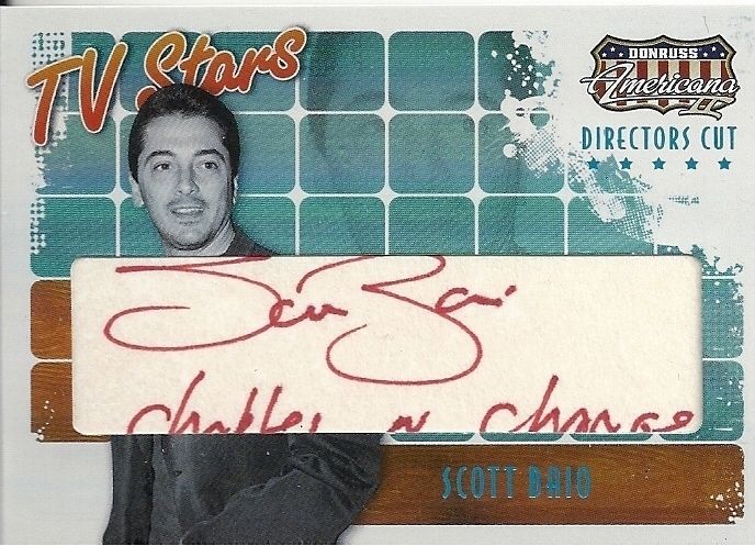 SCOTT BAIO AMERICANA Red Ink AUTO Autograph DIRECTORS CUT d CHARLES IN 