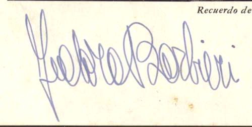 Fedora Barbieri Italian Mezzo Orig Signature 1950