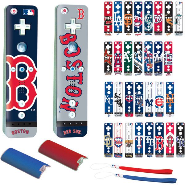 Nintendo Wii U Remote All 30 MLB Team Logo Dual Image Cover Skin Pick 