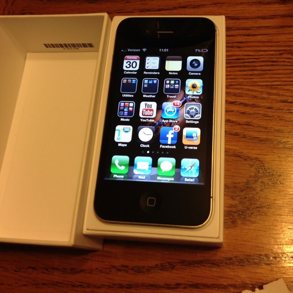 Apple iPhone 4S 16GB Black Verizon Smartphone IOS6