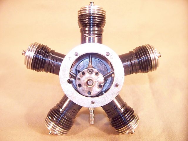 Ralph Barnette BR 5 5 Cylinder Radial RC Model Airplane Engine Cox 