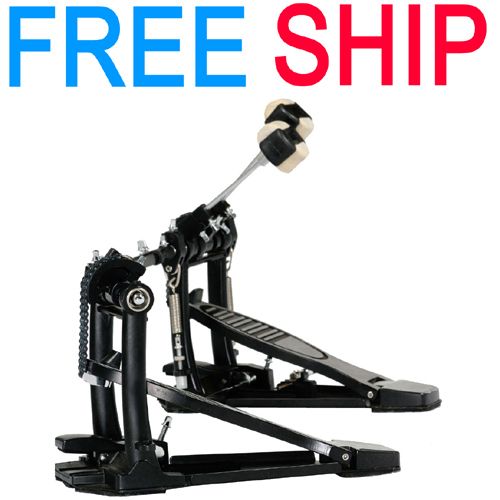 New Double Bass Drum Set Pedal Dual Chain Driven Sale