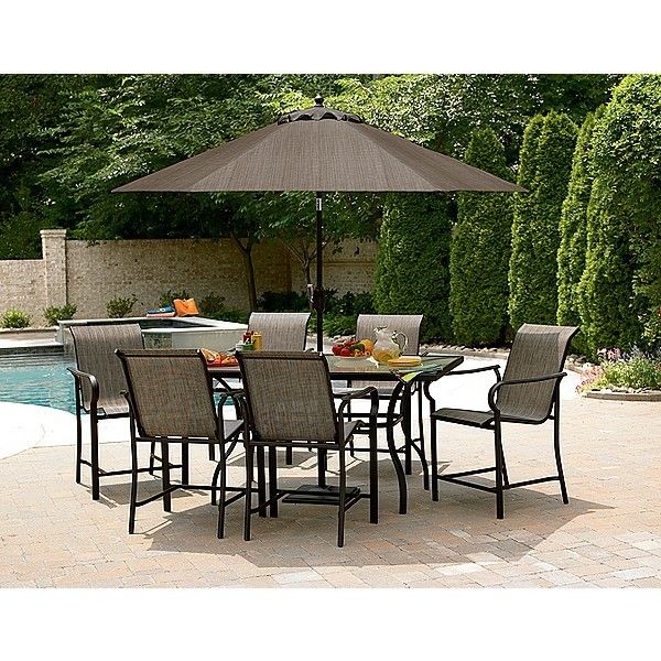 Pc High Dining Set Pub Bar Patio Garden Lawn Yard Pool Outside Deck 