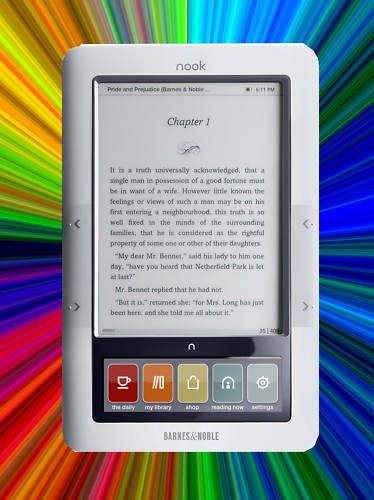 New E Book Reader Barnes and Noble Nook WiFi E Reader