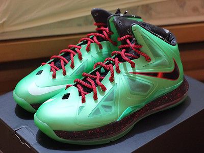 NEW 2012 NIKE LEBRON JAMES X 10 CUTTING JADE GREEN SZ 9 ~11 541100 