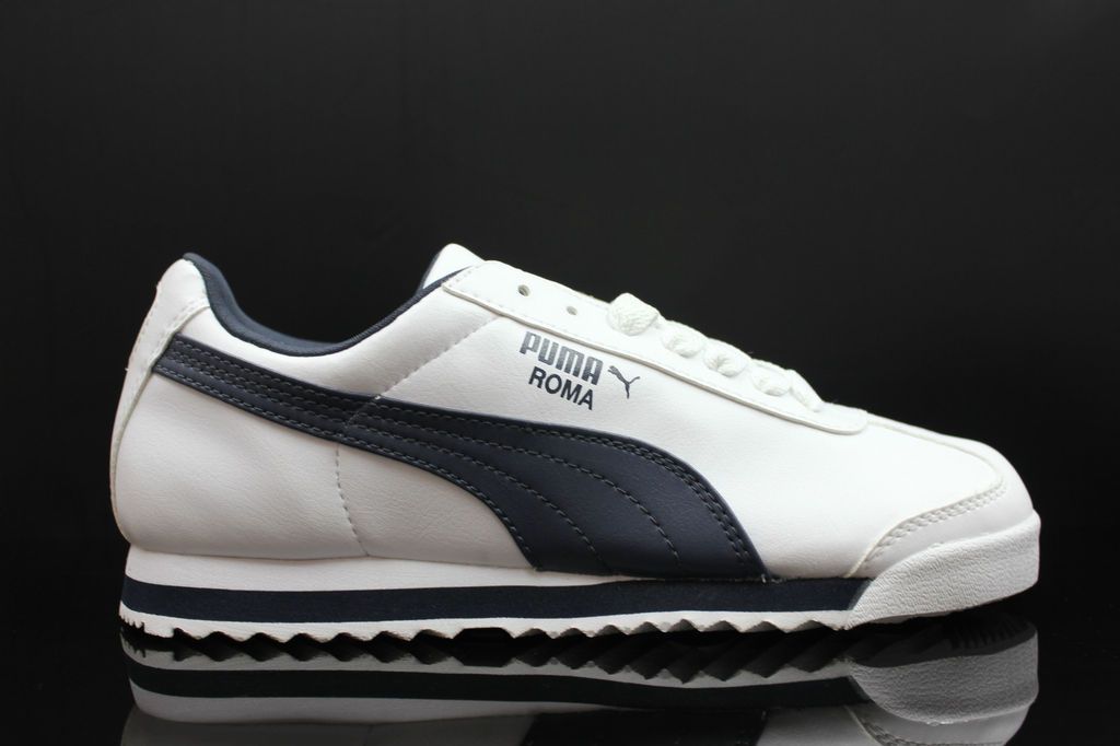   ROMA BASIC LEATHER SHOES NEW NIB RETRO AUTHENTIC WHITE NAVY 353572 12