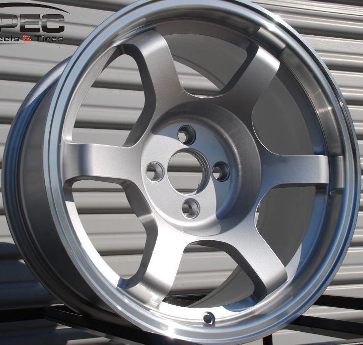 16X8 ROTA GRID OFFROAD WHEELS 4X100 RIM ET10MM SILVER 57.1MM HUB BORE